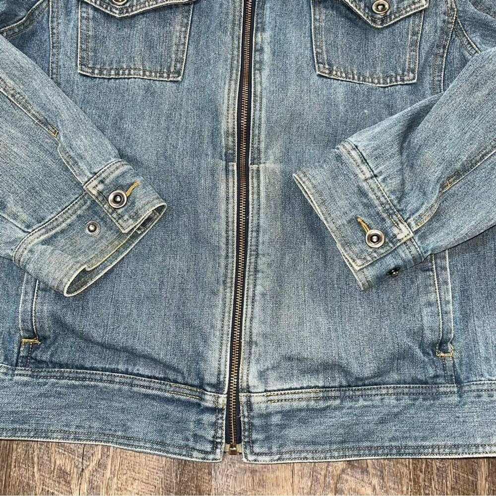Vintage 90s/Y2k Cabela's Denim Full Zip Utility Jacket Womens Size XL - Picture 2 of 6